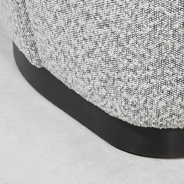 Genoa Chair - Black & White Boucle - Image 8