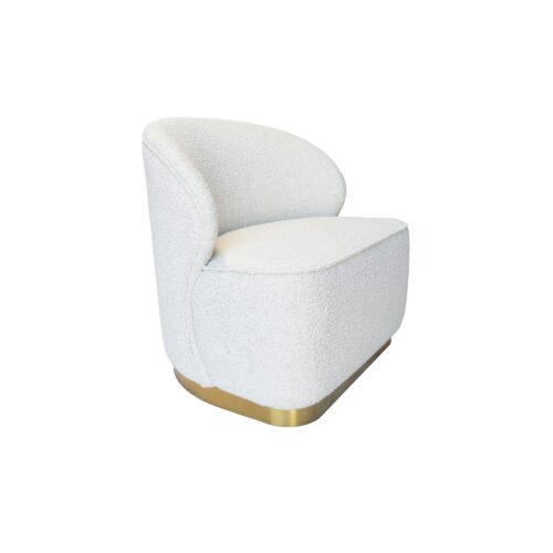 Ivory Boucle Beige Chair