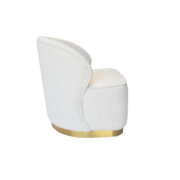 Ivory Boucle Beige Chair