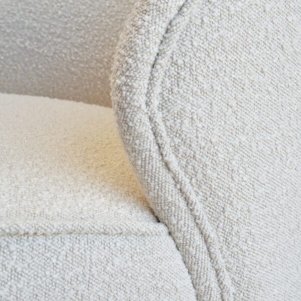 Ivory Boucle Beige Chair