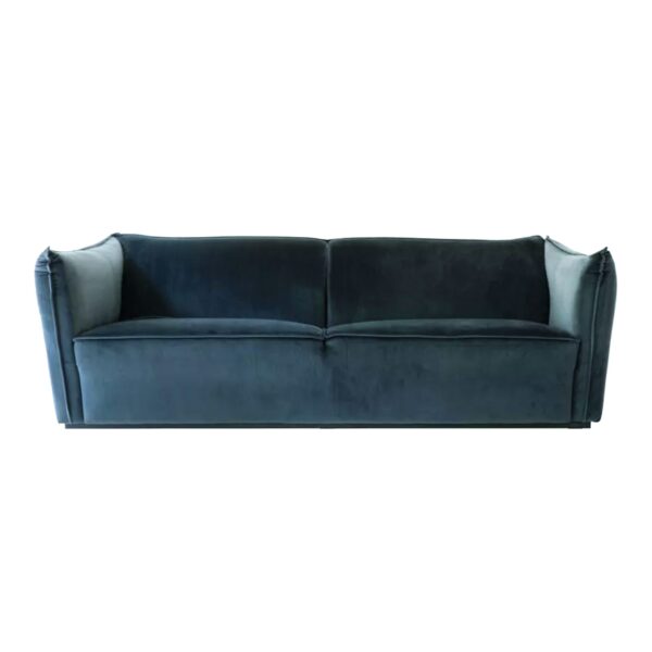 Steel Blue Three Seater Sofa