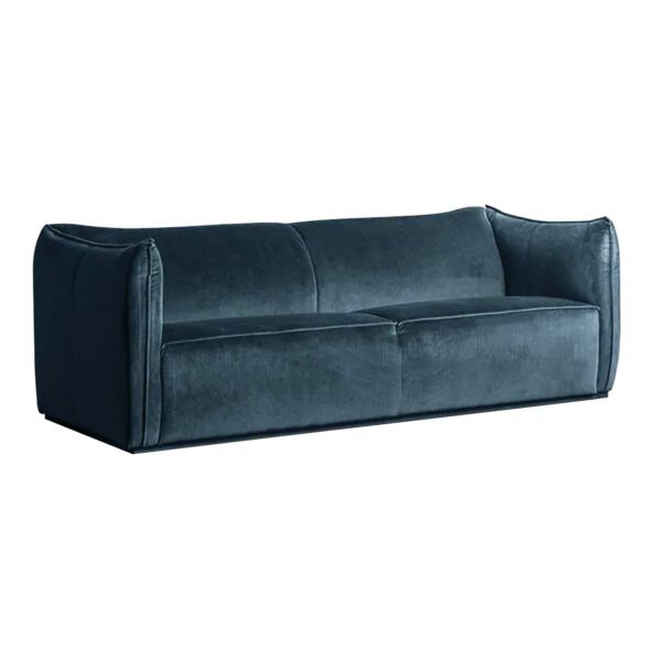 Steel Blue Three Seater Sofa