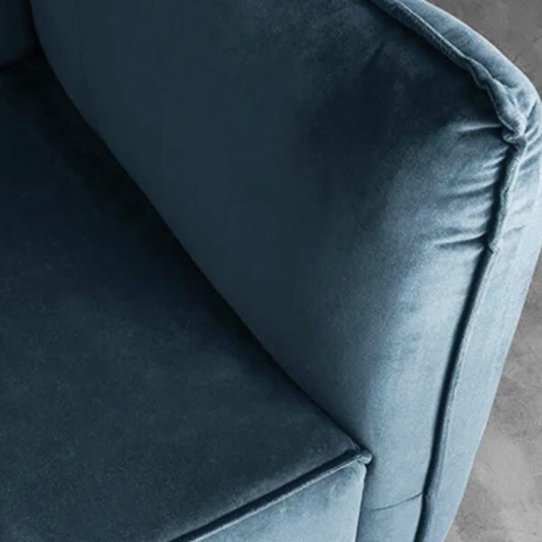 Steel Blue Three Seater Sofa