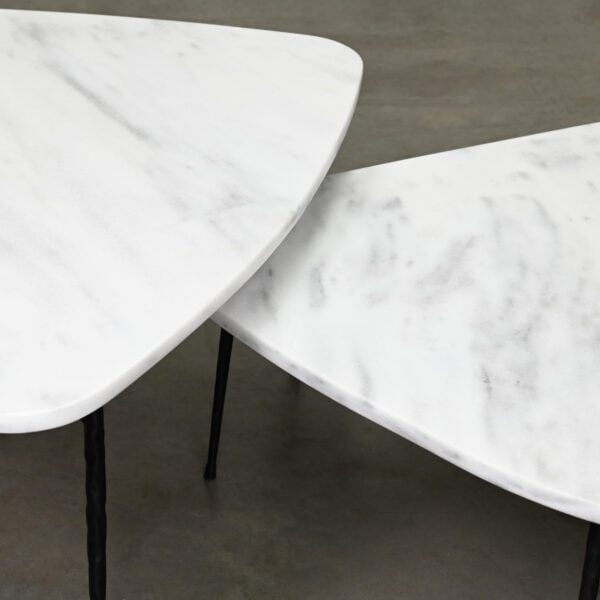 White marble coffee table