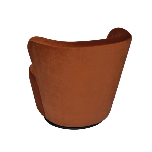 Burnt Orange Swivel Chair