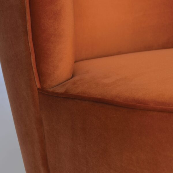 Burnt Orange Swivel Chair