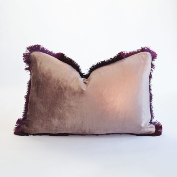 Vintage Rose Pink Velvet Cushion