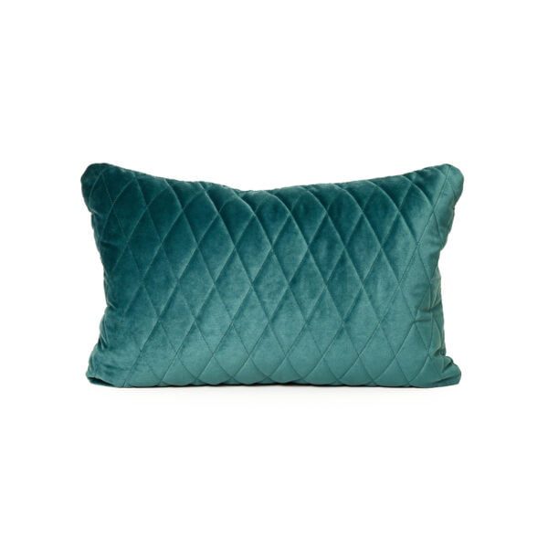 Peacock Green Velvet Cushion