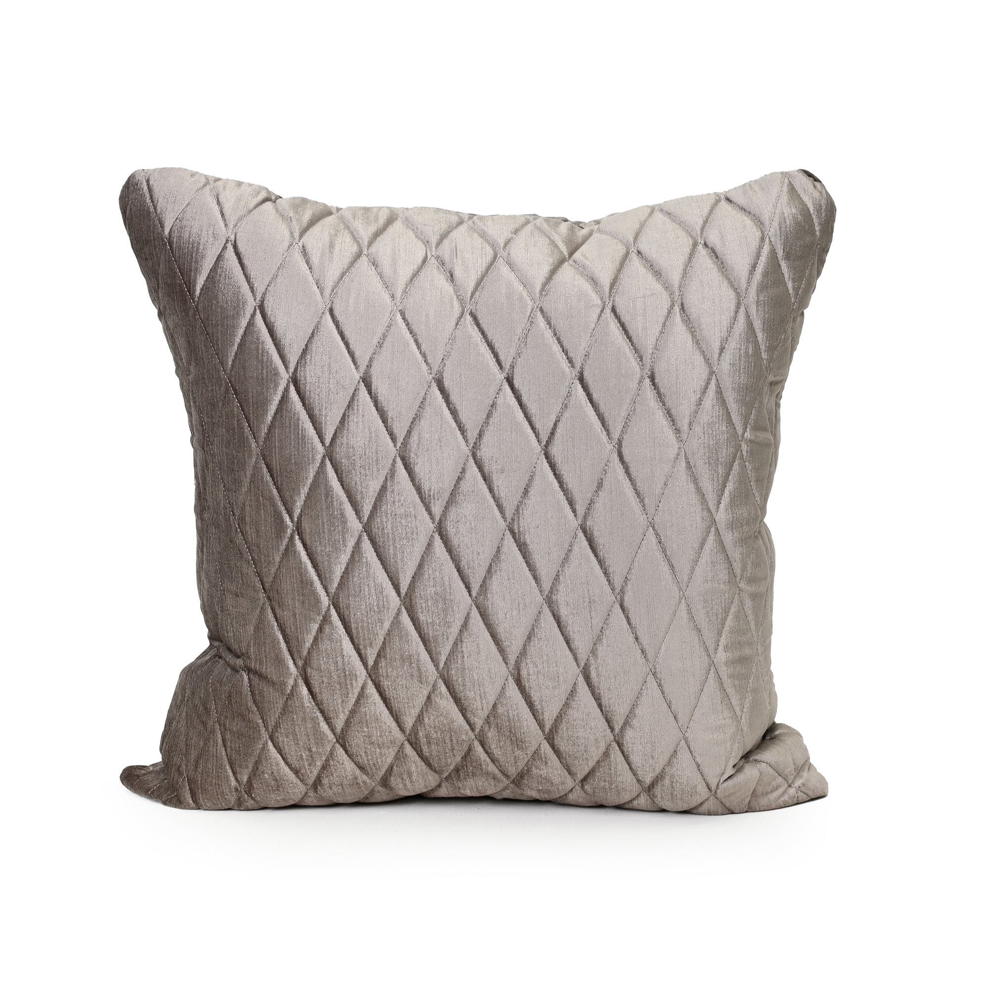 Vintage Pebble Grey Velvet Cushion