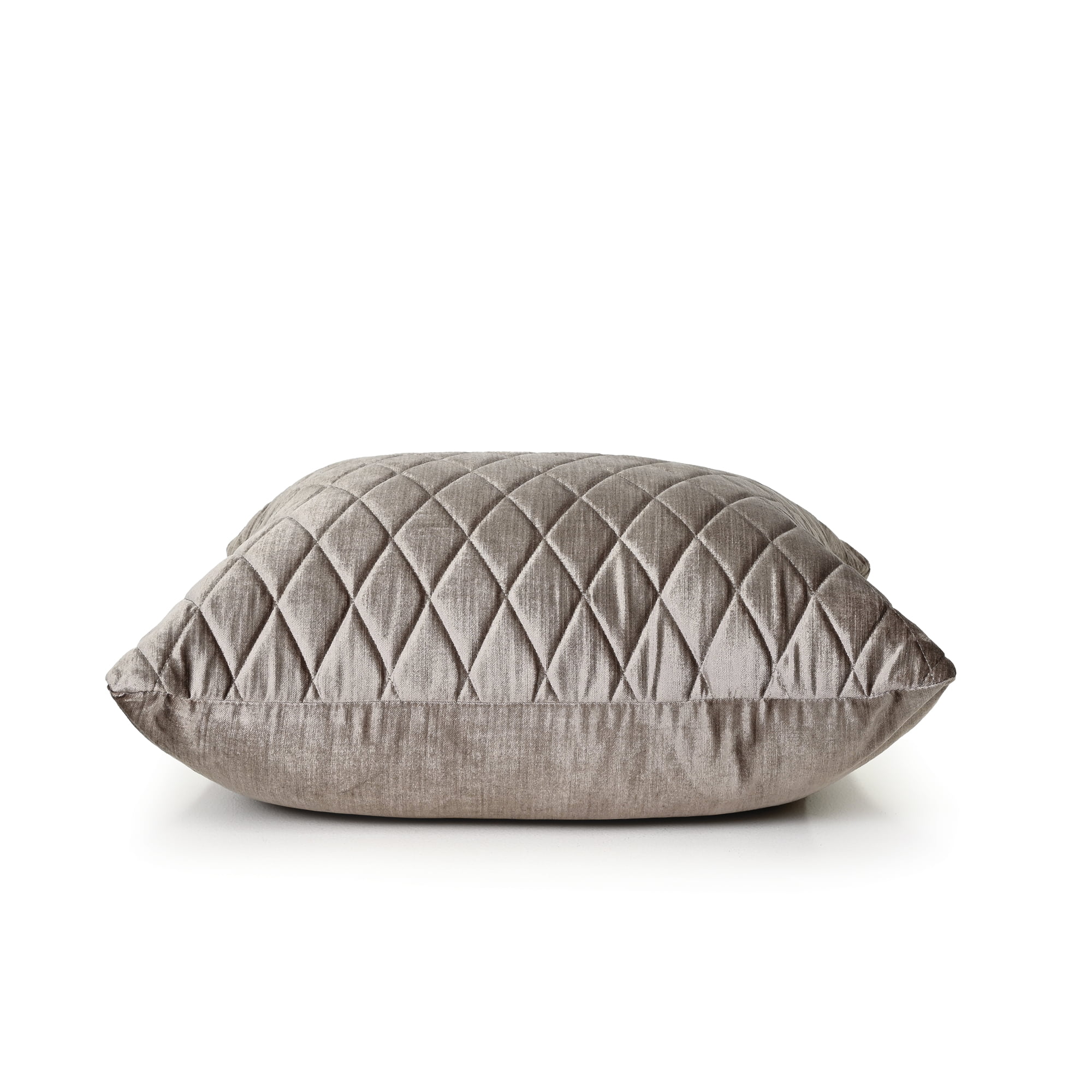 Vintage Pebble Grey Velvet Cushion