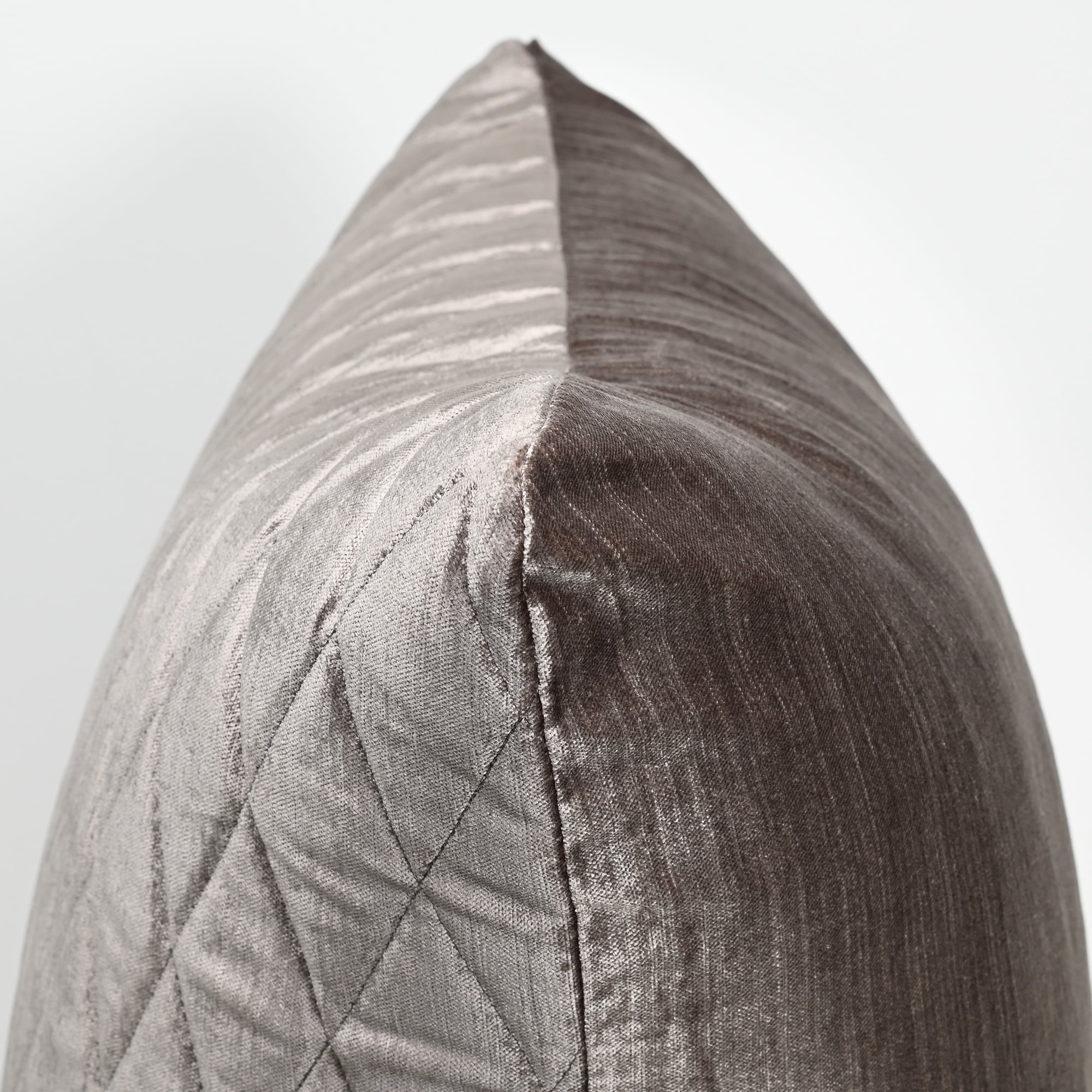 Vintage Pebble Grey Velvet Cushion