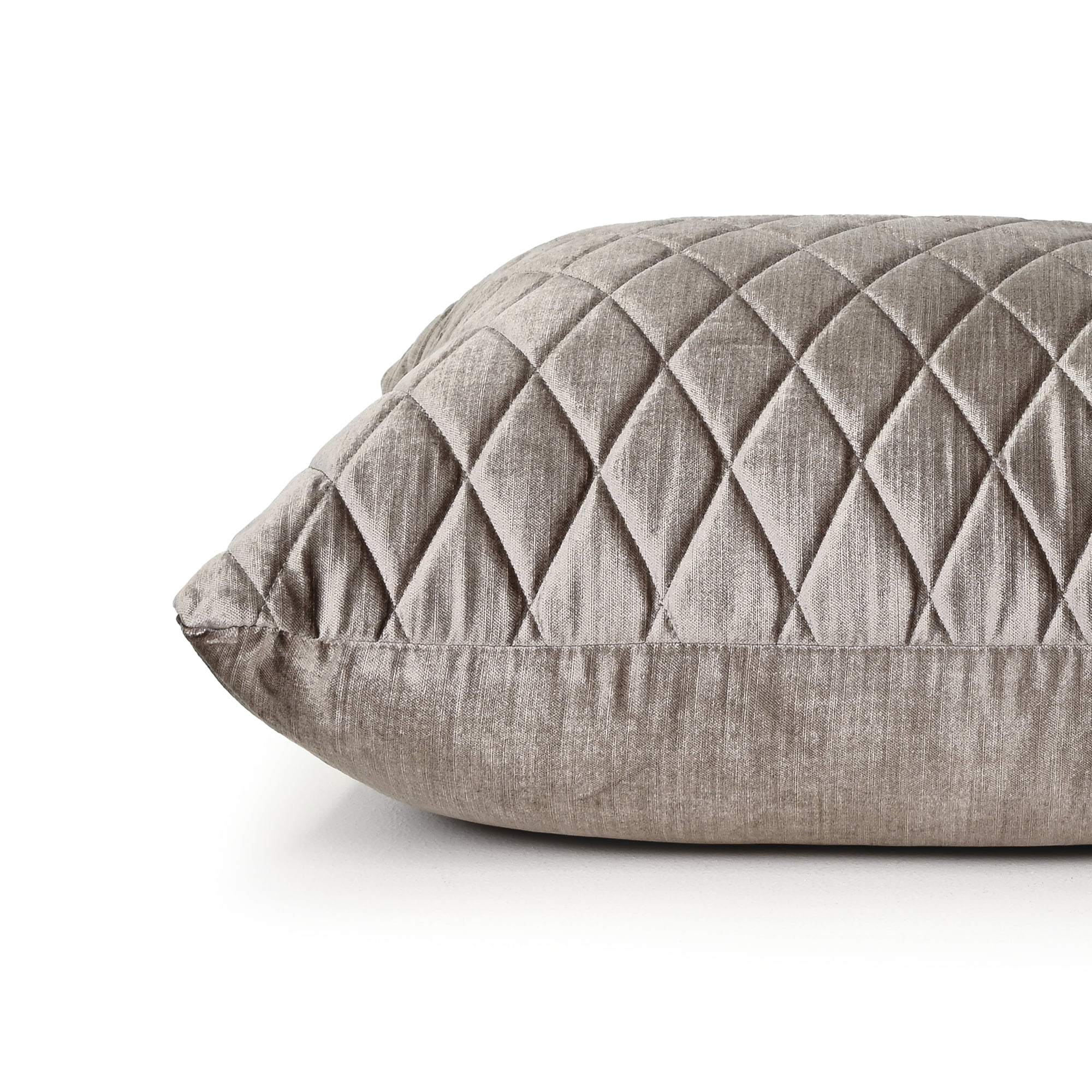Vintage Pebble Grey Velvet Cushion