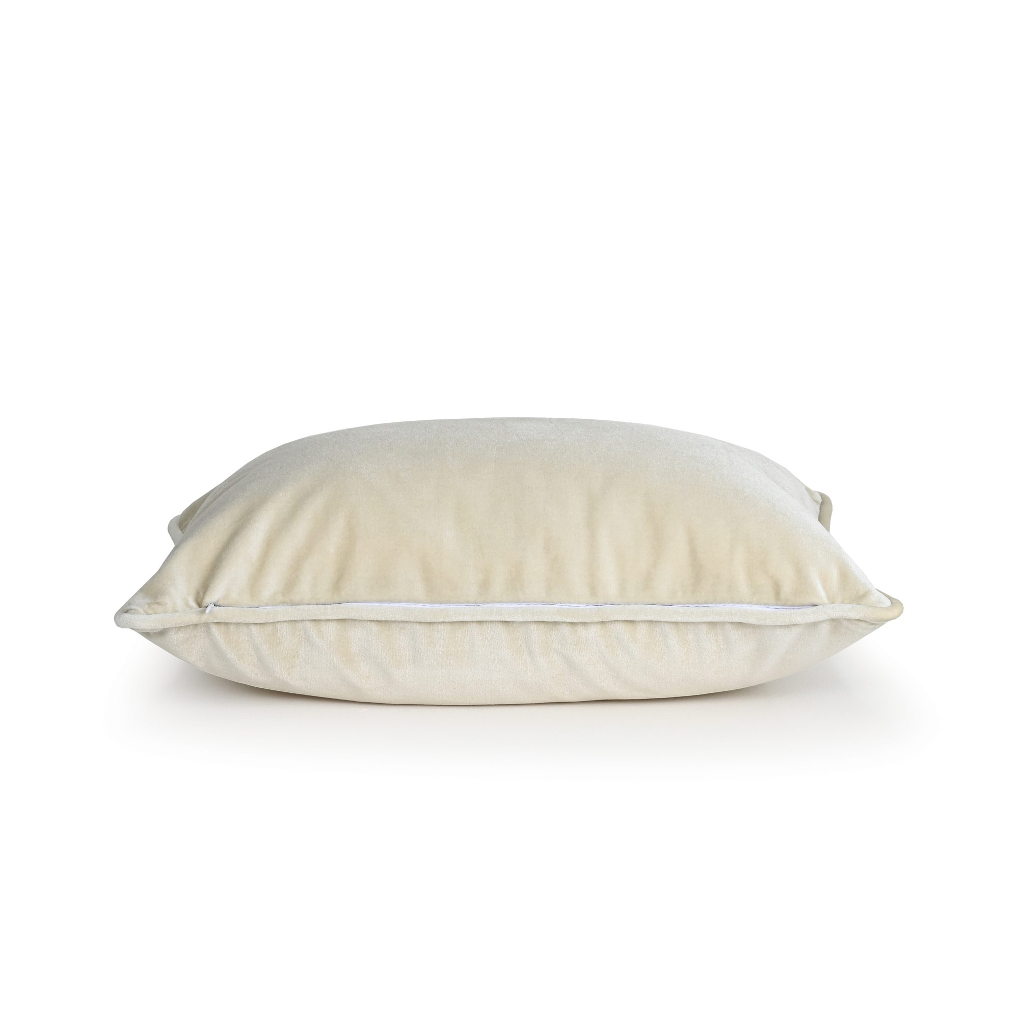 Cream Beige Velvet Cushion