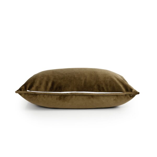 Olive Green Velvet Cushion