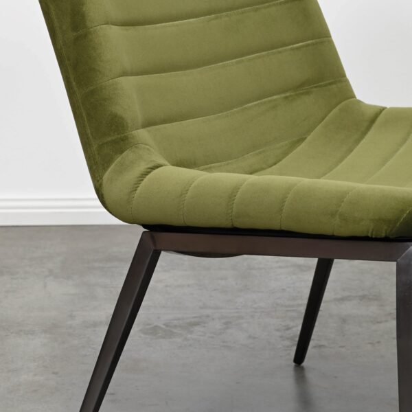 Olive Green Velvet Chair