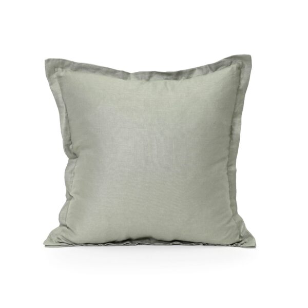 Light Sage Green Linen Cushion