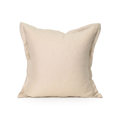 Oatmeal Beige Linen Cushion