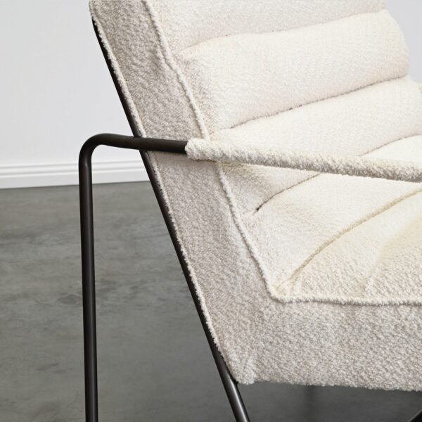 Boucle Cream Beige Armchair