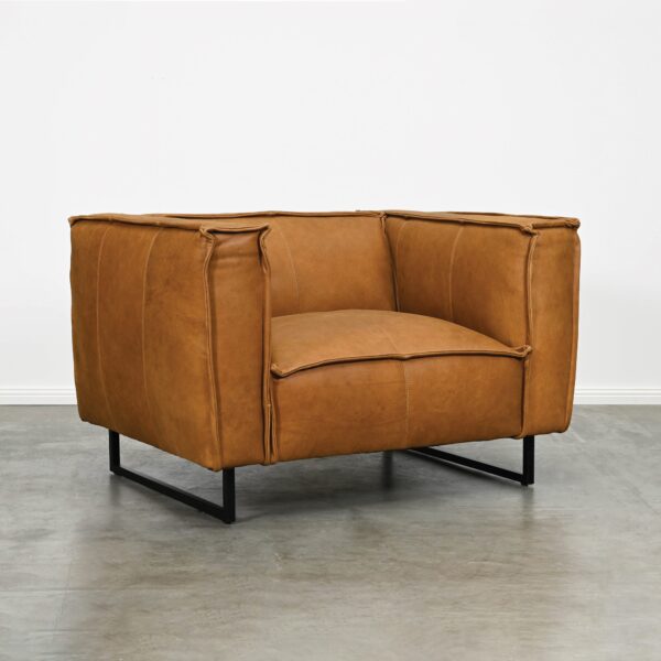 Brown Leather Sofa Chair