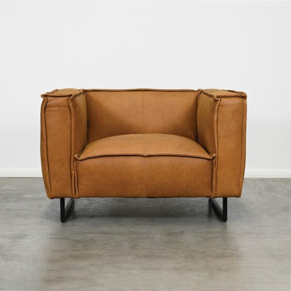 Brown Leather Sofa Chair