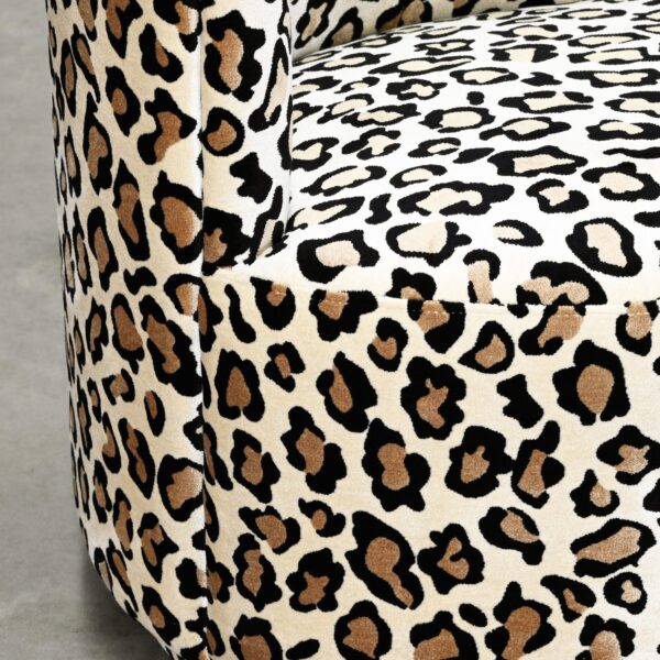 Leopard Beige Swivel Chair