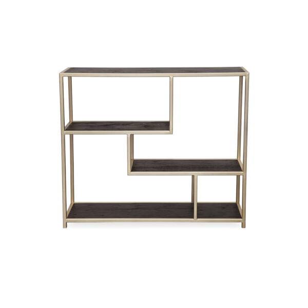 Gold metal console table