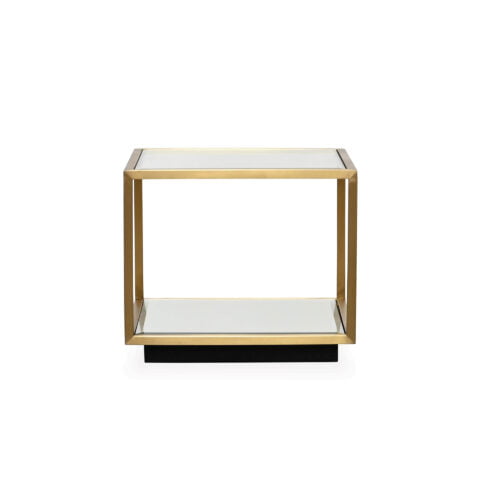 Gold Coffee Table With Glass Top