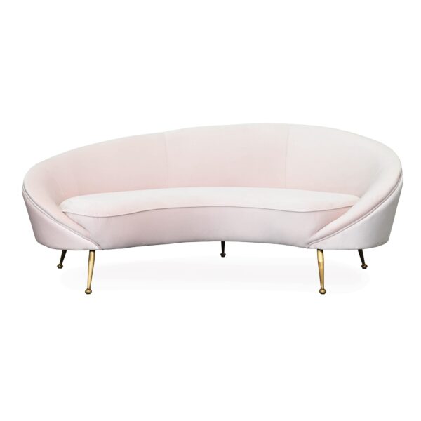 Pink Curved Sofa