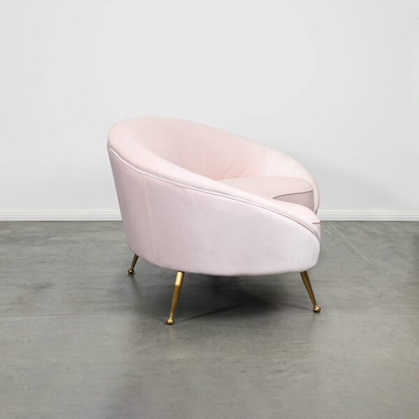 Pink Curved Sofa