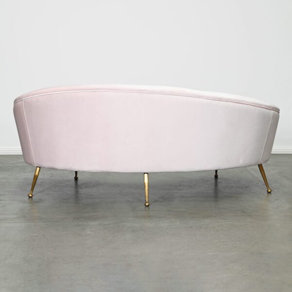 Pink Curved Sofa