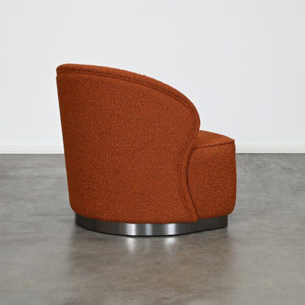 Brick Boucle Red Chair