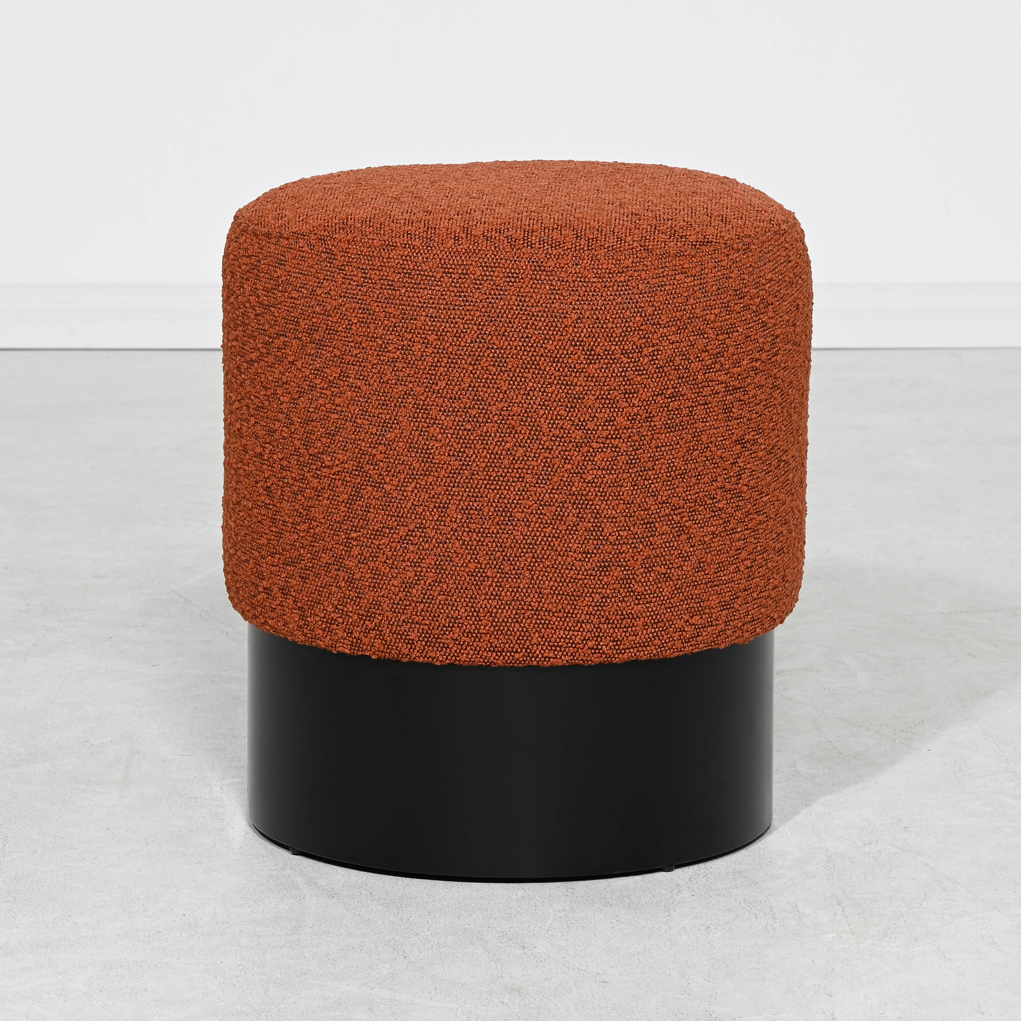 Tribeca Small Ottoman - BRICK BOUCLE