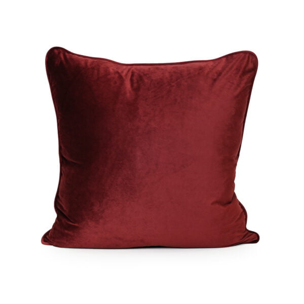 Merlot Red Velvet Cushion