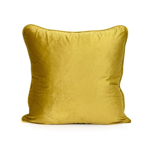 Chartreuse Yellow Velvet Cushion