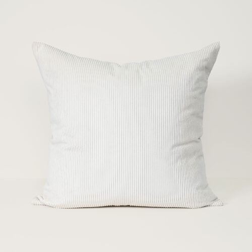 Cord Cushion - Cream - Feather Fill