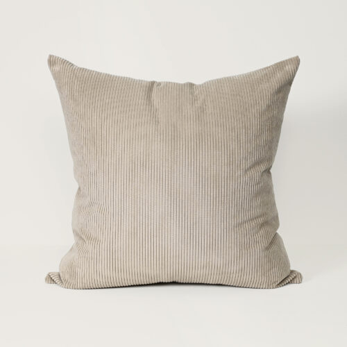 Cord Cushion - Oatmeal - Feather Fill