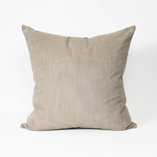 Cord Cushion - Oatmeal - Feather Fill