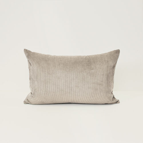 Cord Lumbar Cushion - Oatmeal - Feather Fill