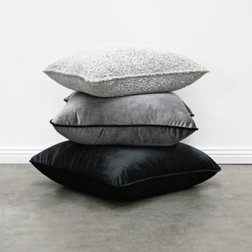 Velvet Lumbar Cushion - Cacao
