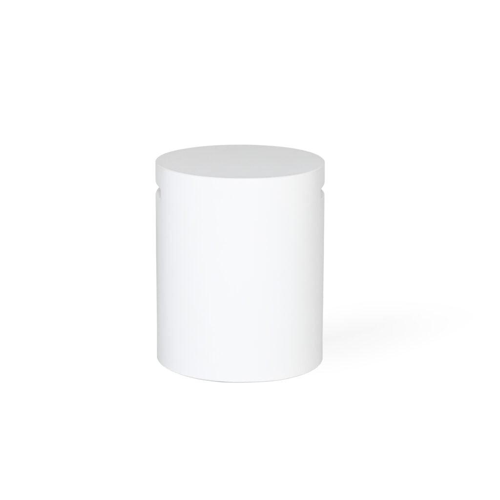 white-concrete-round-stool