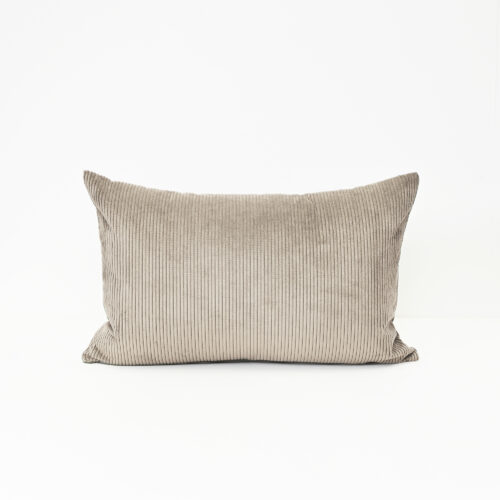 Cord Lumbar Cushion - Oatmeal - Feather Fill
