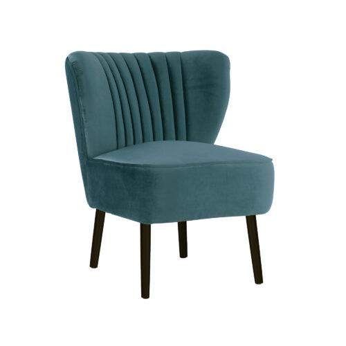 Steel Blue Slipper Chair