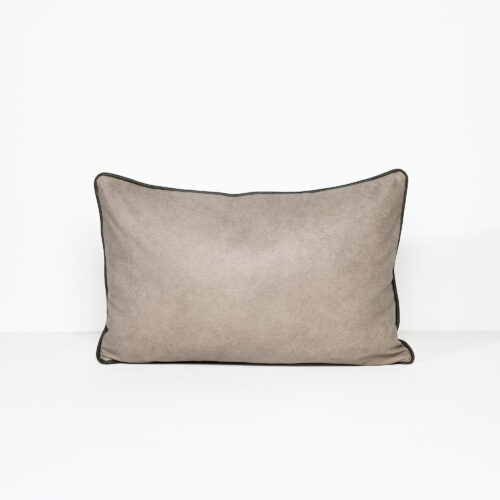 Art Leather Taupe - Vinyl Cushion - 37 X 57