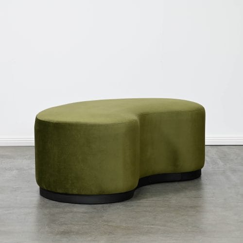 Bean Ottoman - Olive Green