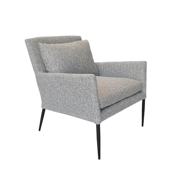 Augusta Chair - Fine Grey Boucle
