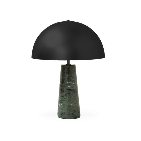 Green marble table lamp