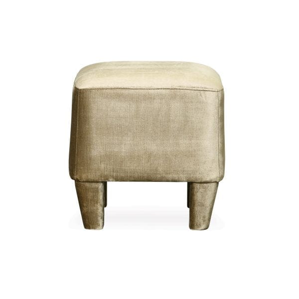 Ely Ottoman - Vintage Gold - Upholstered Leg