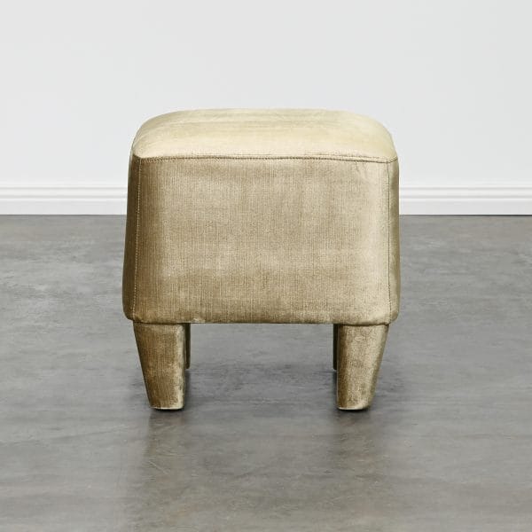 Ely Ottoman - Vintage Gold - Upholstered Leg - Image 3
