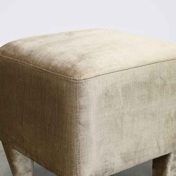 Ely Ottoman - Vintage Gold - Upholstered Leg - Image 4