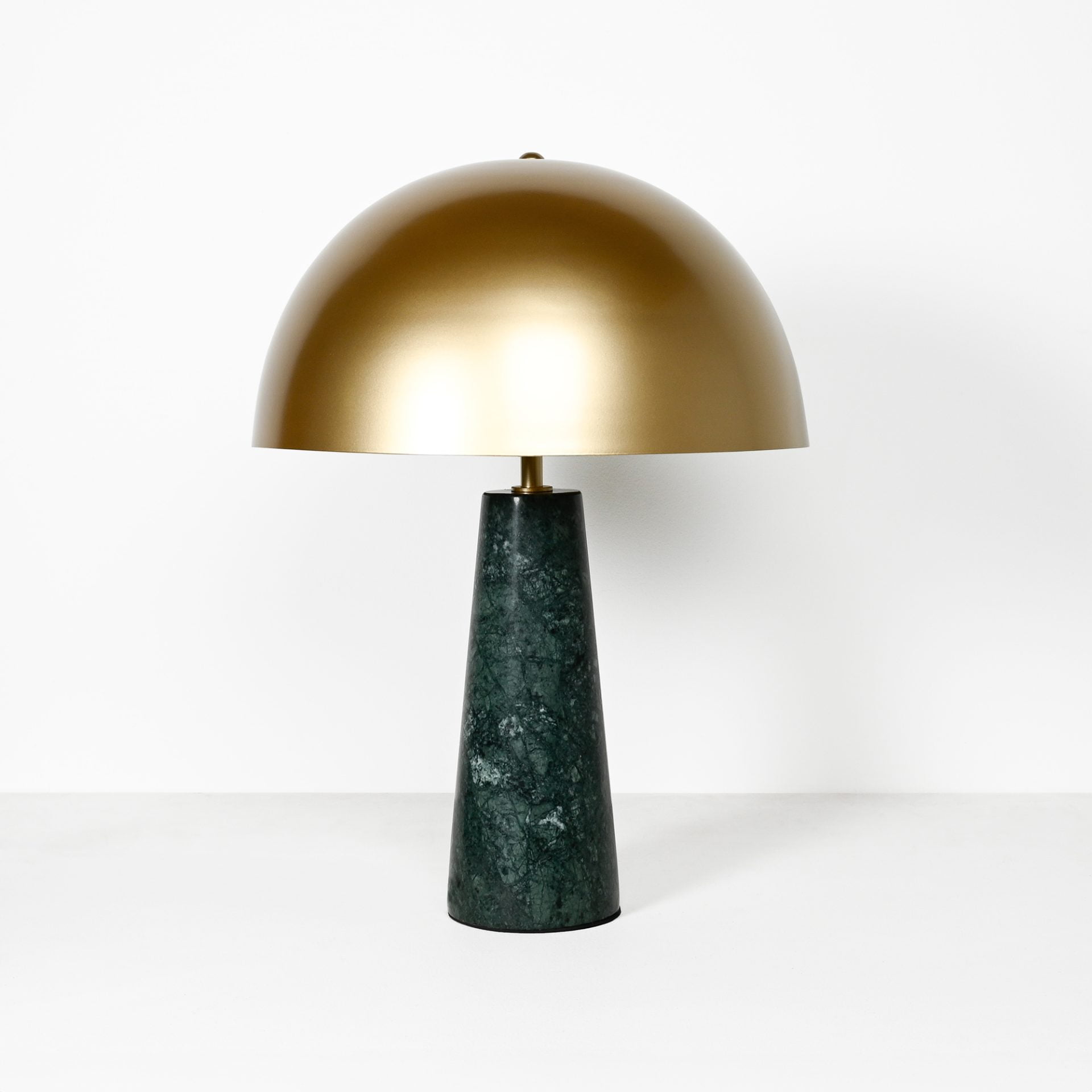 Green marble table lamp